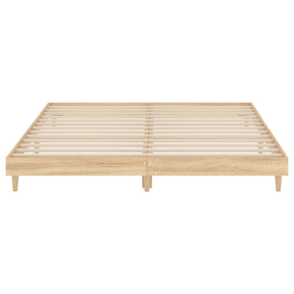 Bettgestell ohne Matratze Sonoma-Eiche 180x200 cm Holzwerkstoff