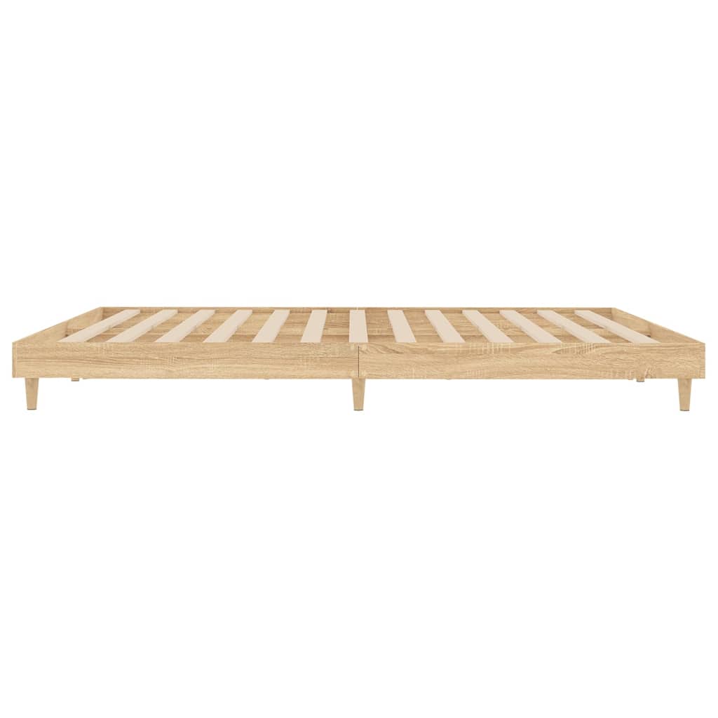 Bettgestell ohne Matratze Sonoma-Eiche 180x200 cm Holzwerkstoff