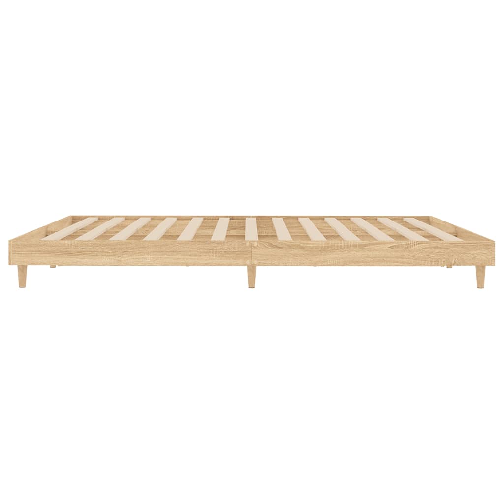 Bettgestell ohne Matratze Sonoma-Eiche 140x200 cm Holzwerkstoff