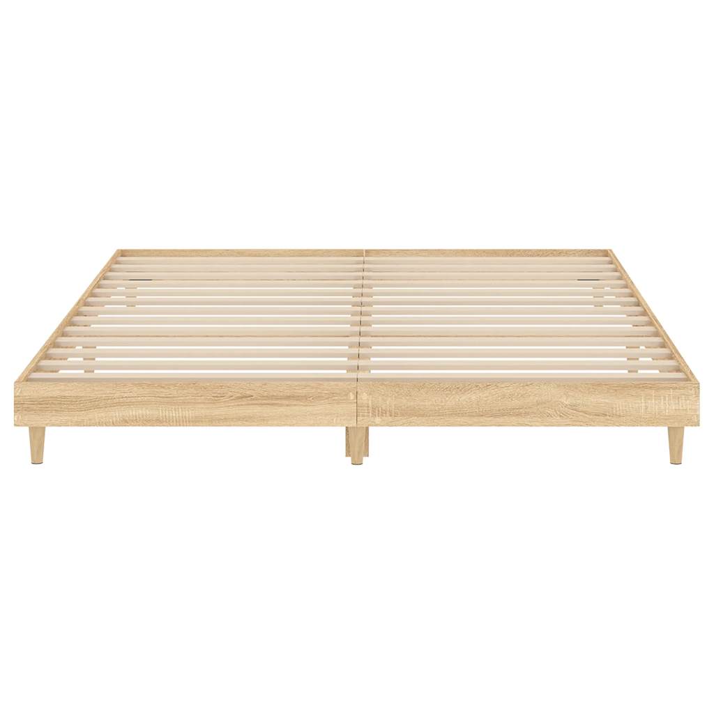 Bettgestell ohne Matratze Sonoma-Eiche 120x200 cm Holzwerkstoff