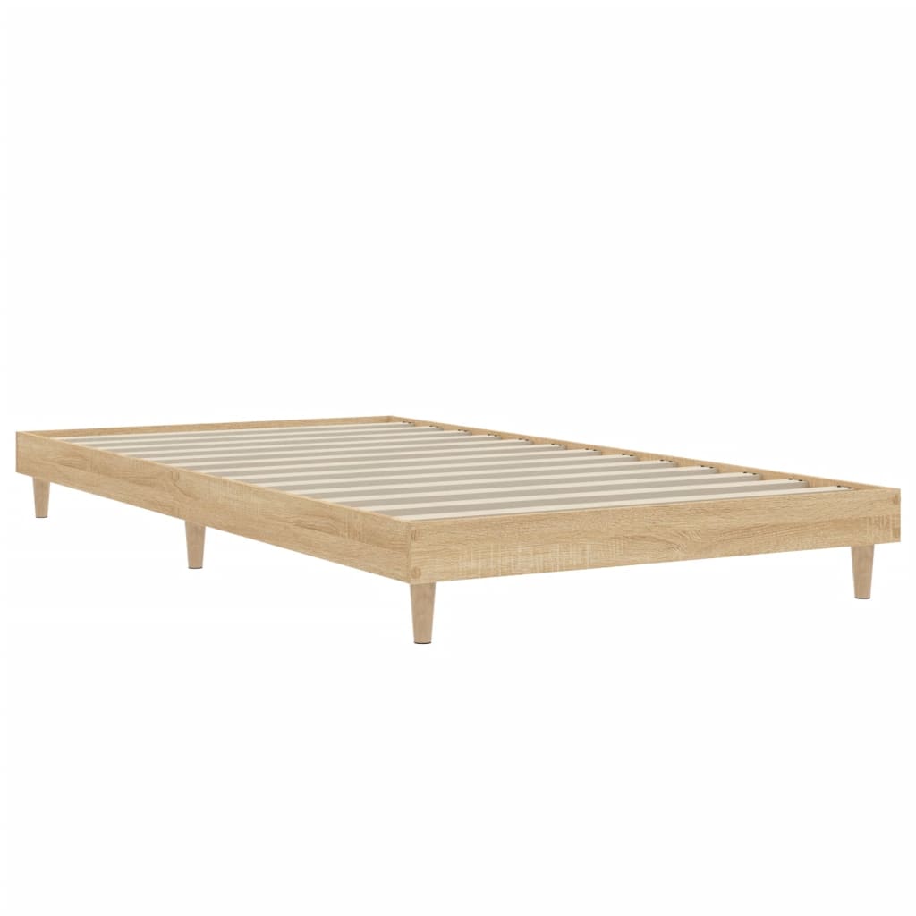 Bettgestell ohne Matratze Sonoma-Eiche 100x200 cm Holzwerkstoff