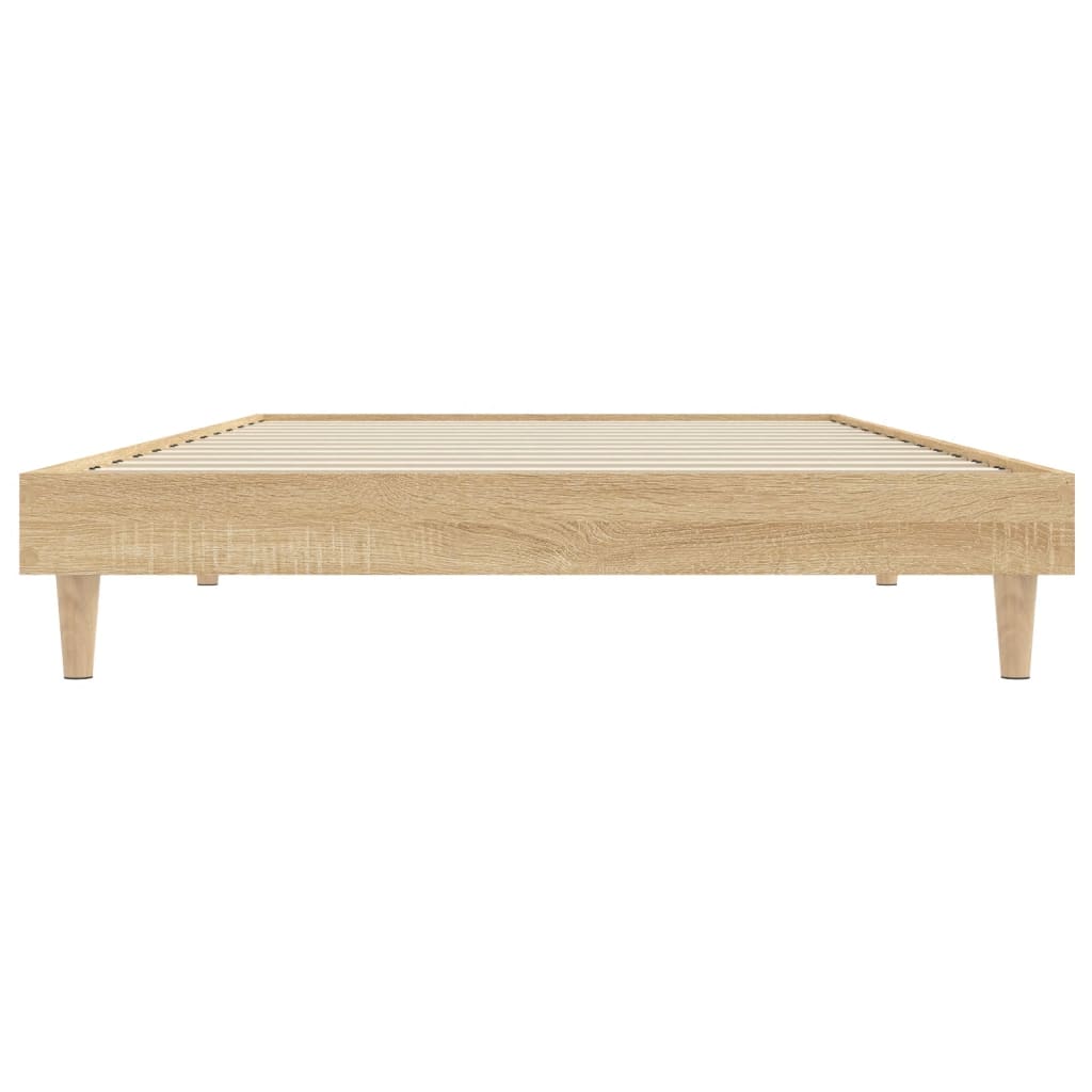 Bettgestell ohne Matratze Sonoma-Eiche 100x200 cm Holzwerkstoff