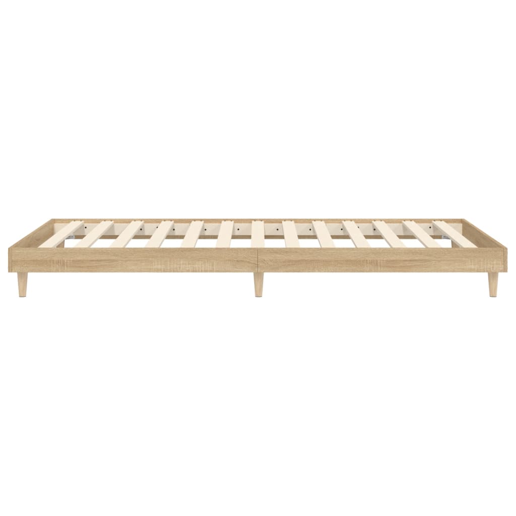 Bettgestell ohne Matratze Sonoma-Eiche 100x200 cm Holzwerkstoff