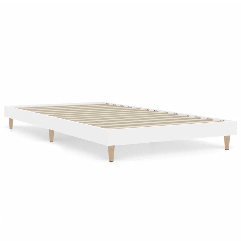 Bed frame white 90x200 cm wood material