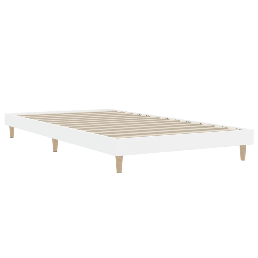 Bed frame white 90x200 cm wood material