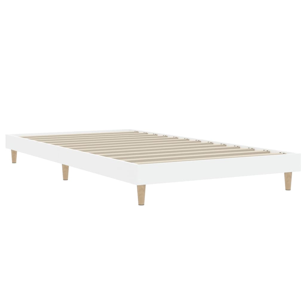 Bed frame white 90x190 cm wood material