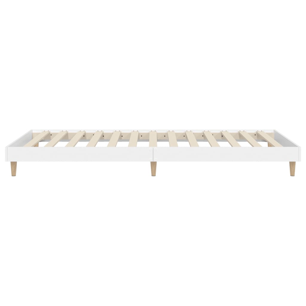 Bed frame white 90x190 cm wood material