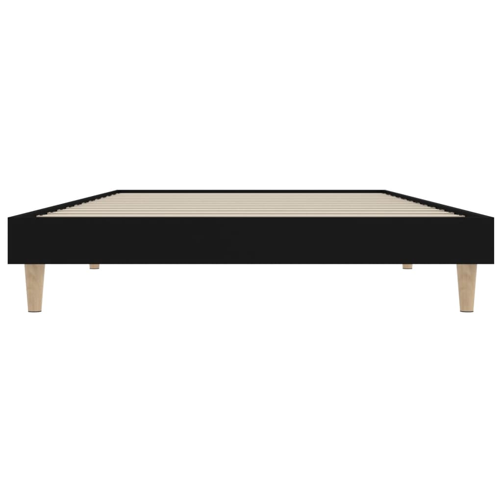 Bed frame black 90x190 cm wood material