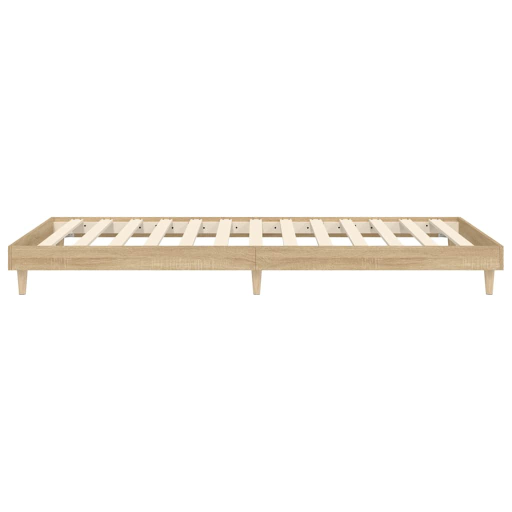 Bettgestell ohne Matratze Sonoma-Eiche 75x190 cm Holzwerkstoff