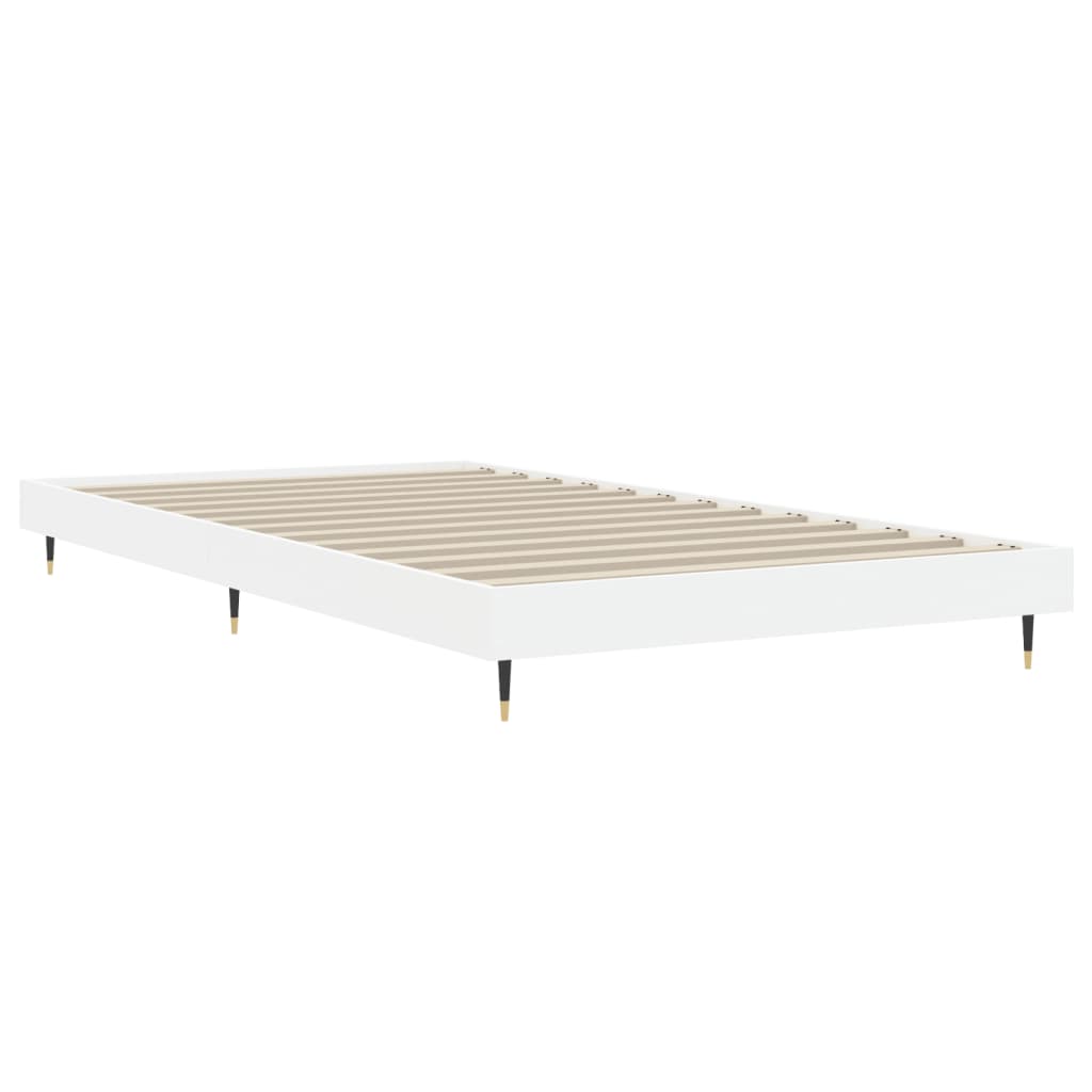 Bed frame white 90x200 cm wood material