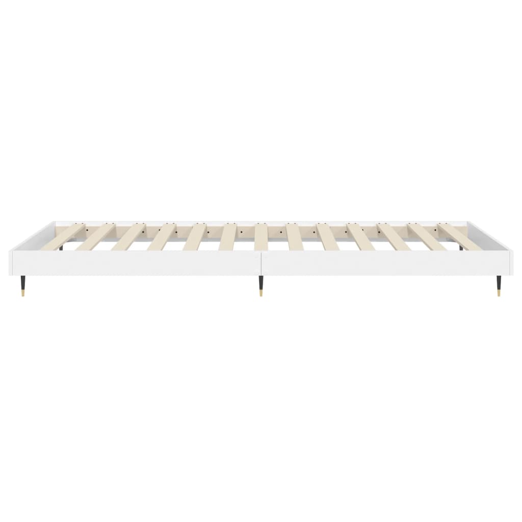 Bed frame white 90x200 cm wood material