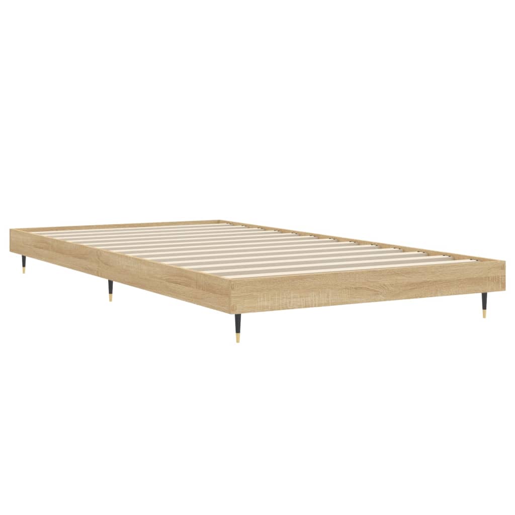 Bettgestell ohne Matratze Sonoma-Eiche 90x200 cm Holzwerkstoff