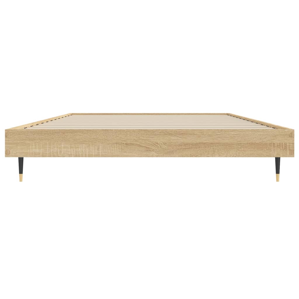 Bettgestell ohne Matratze Sonoma-Eiche 90x200 cm Holzwerkstoff