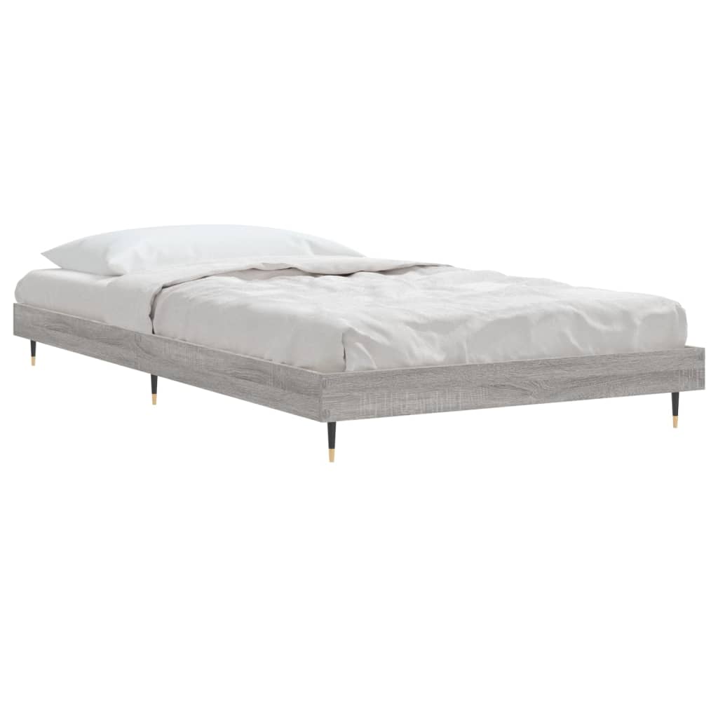 Bed frame Grey Sonoma 90x190 cm wood material