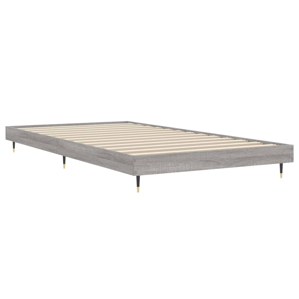 Bed frame Grey Sonoma 90x190 cm wood material