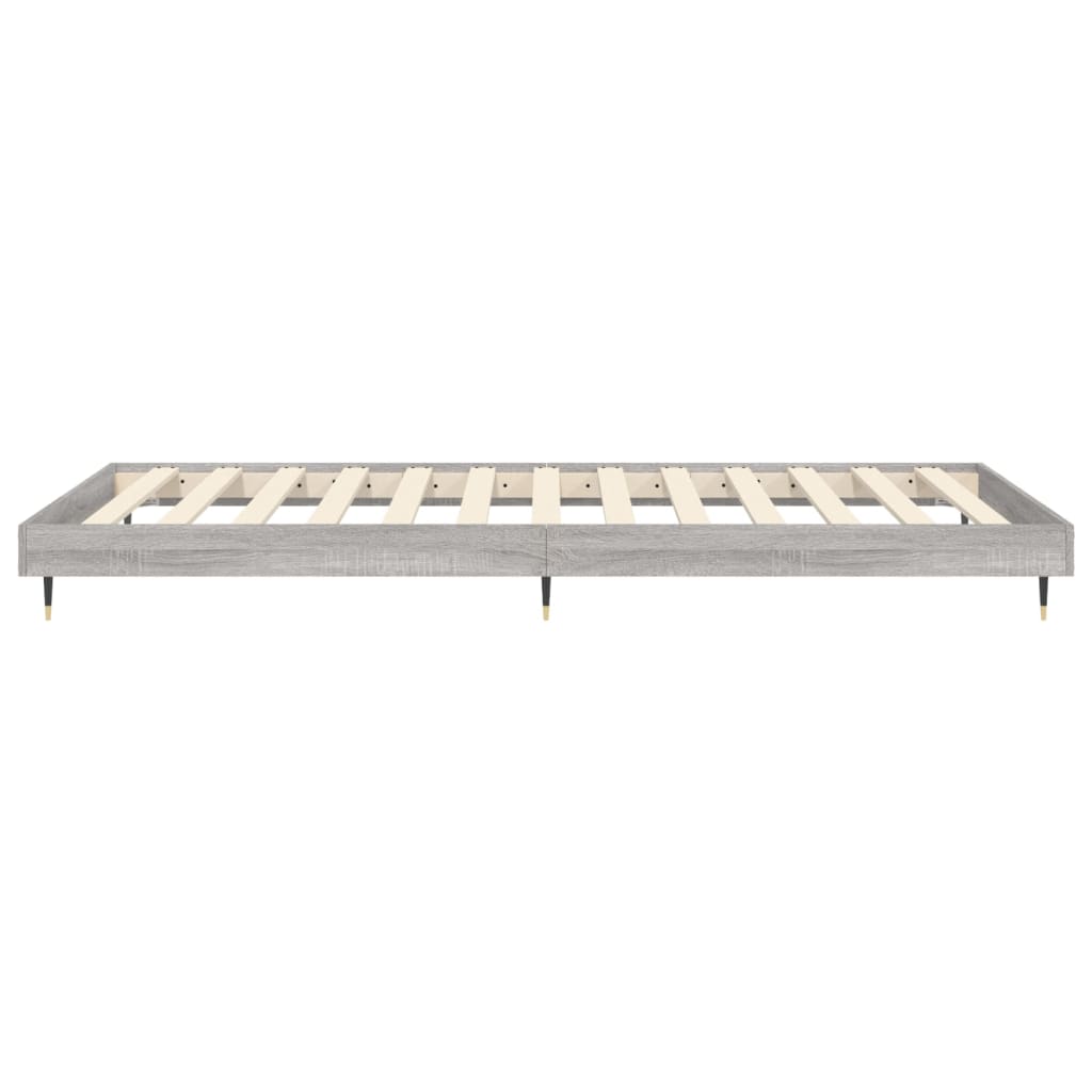 Bed frame Grey Sonoma 90x190 cm wood material