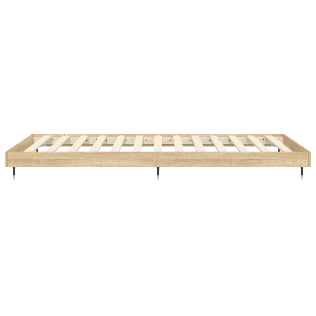 Bettgestell ohne Matratze Sonoma-Eiche 75x190 cm Holzwerkstoff