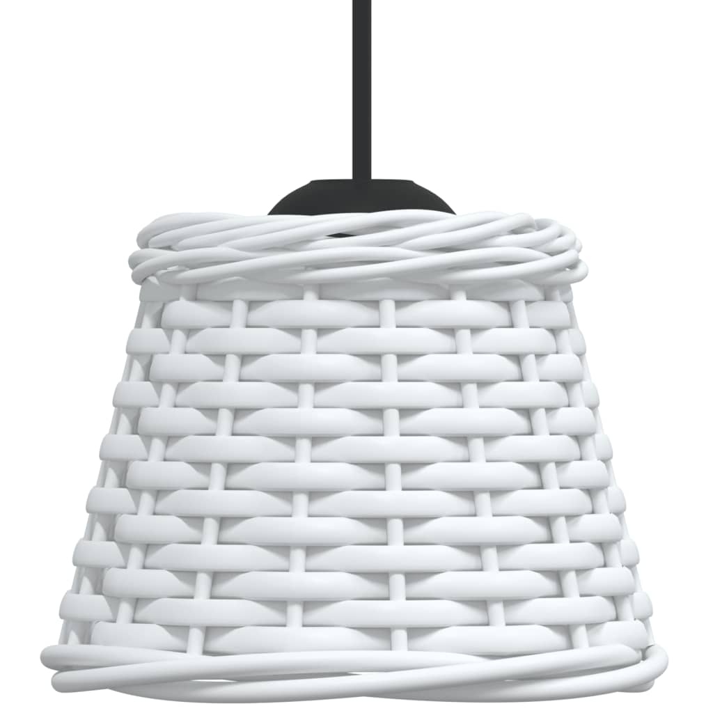 Lampshade White Ø15x12 cm Wicker