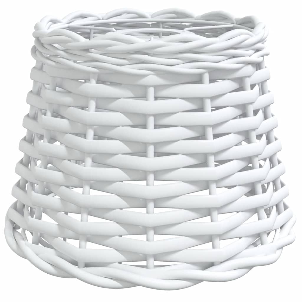 Lampshade White Ø20x15 cm Wicker