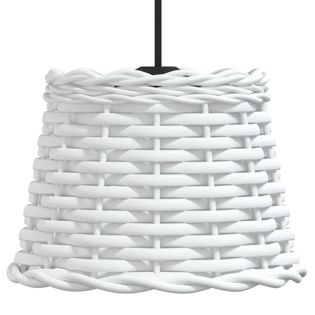 Lampshade White Ø20x15 cm Wicker