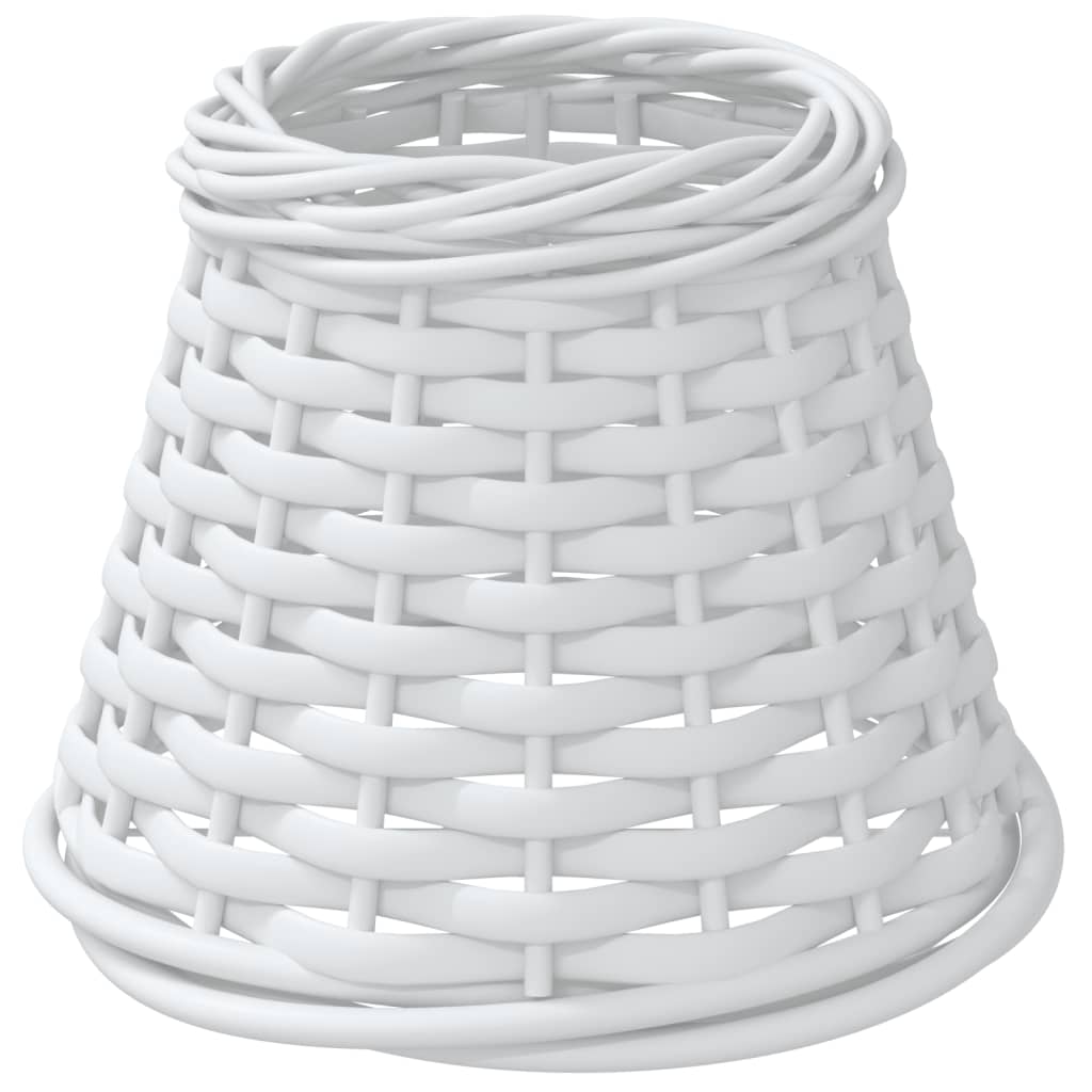 Lampshade White Ø15x12 cm Wicker