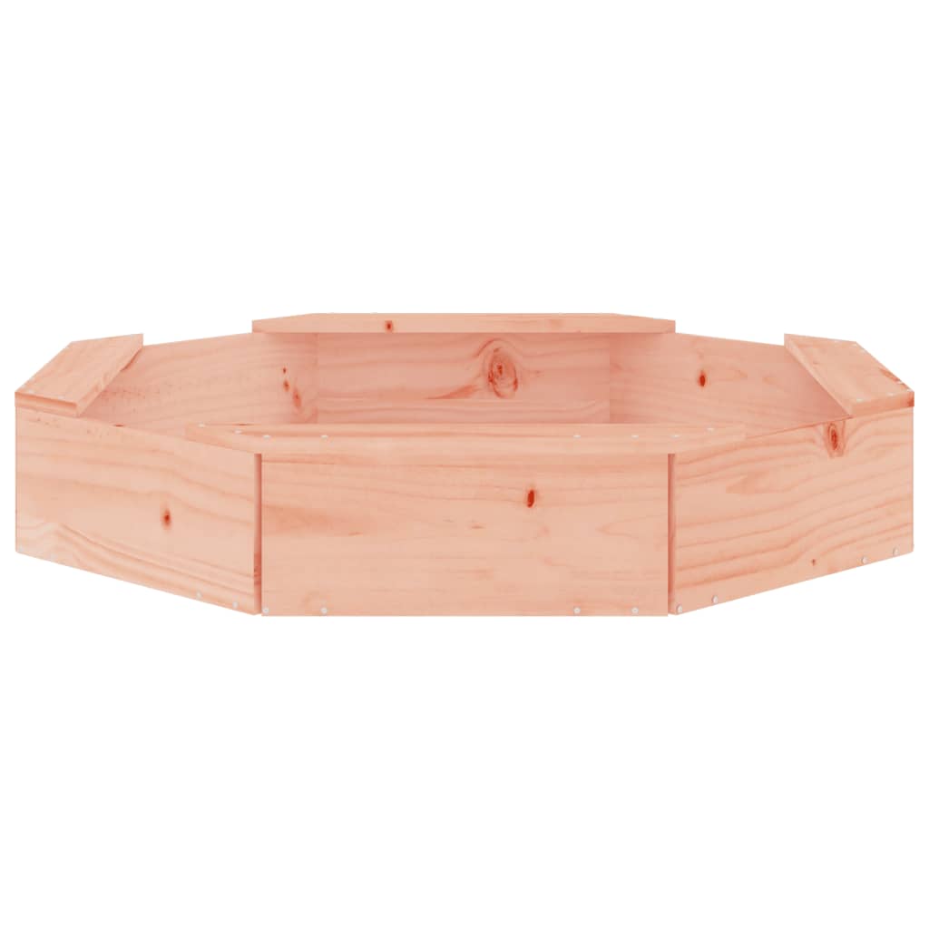 Sandbox with Seats Octagon Solid Wood Douglas Fir