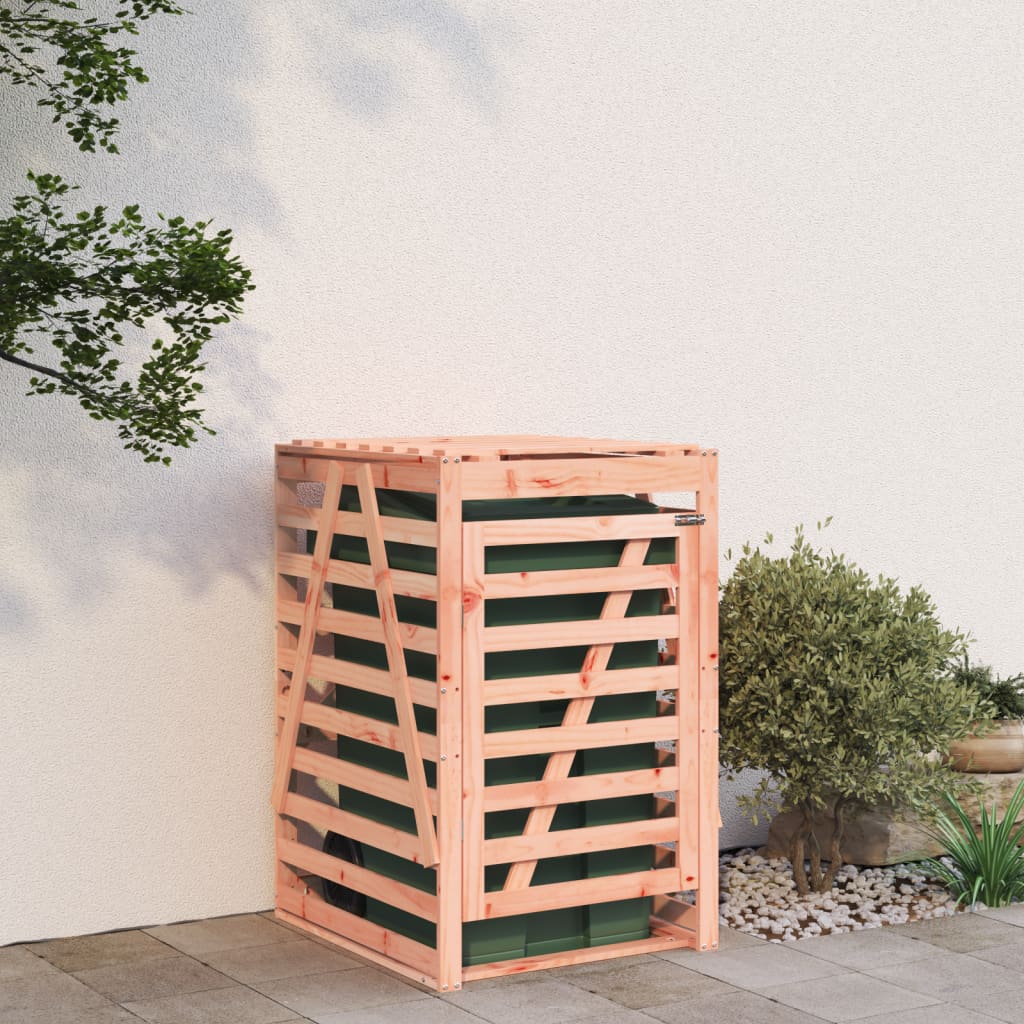 Garbage can box 84x90x128.5 cm solid wood Douglas fir