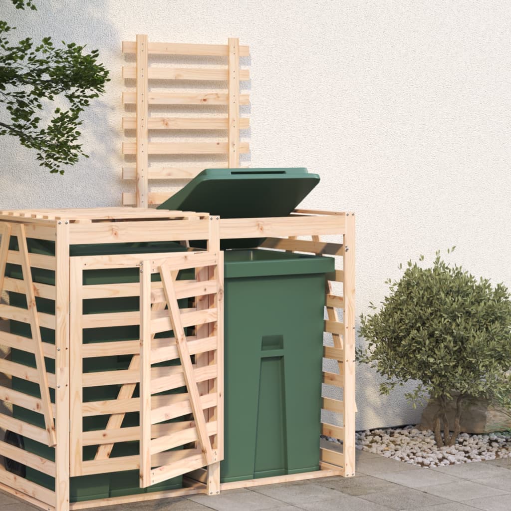 Extension for garbage can box solid wood pine