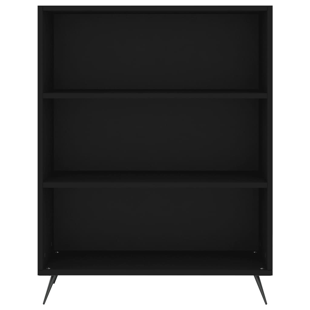 Bookshelf Black 69.5x32.5x90 cm Wood Material