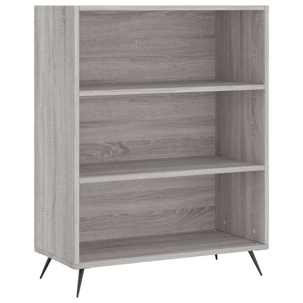 Bücherregal Grau Sonoma 69,5x32,5x90 cm Holzwerkstoff