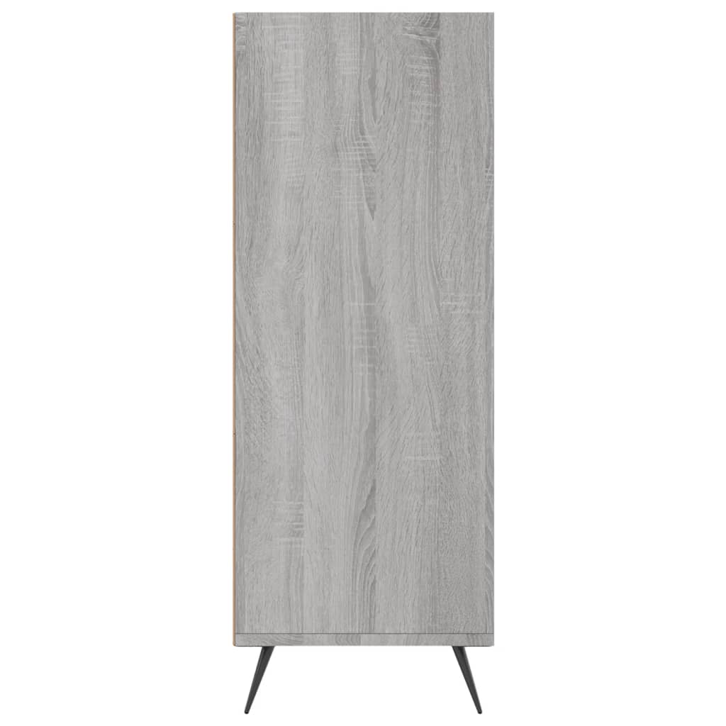 Bookshelf Grey Sonoma 69.5x32.5x90 cm Wood Material