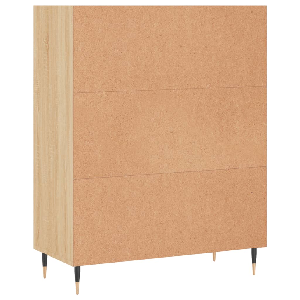 Bücherregal Sonoma-Eiche 69,5x32,5x90 cm Holzwerkstoff