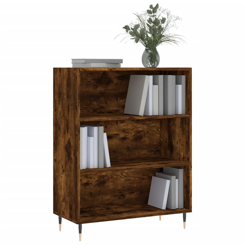 Bookshelf Smoked Oak 69.5x32.5x90 cm Wood Material