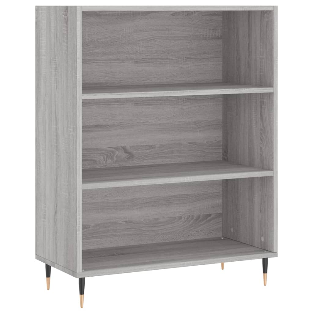 Bookshelf Grey Sonoma 69.5x32.5x90 cm Wood Material