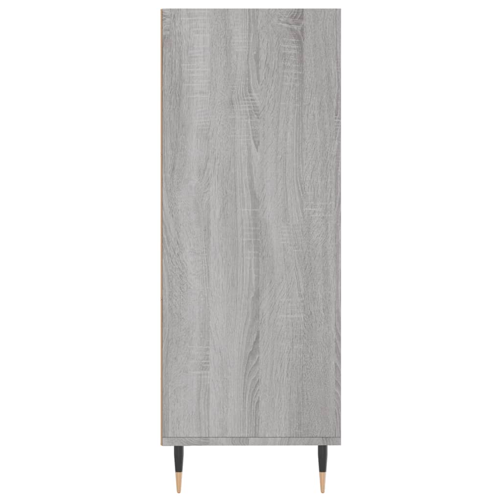 Bookshelf Grey Sonoma 69.5x32.5x90 cm Wood Material