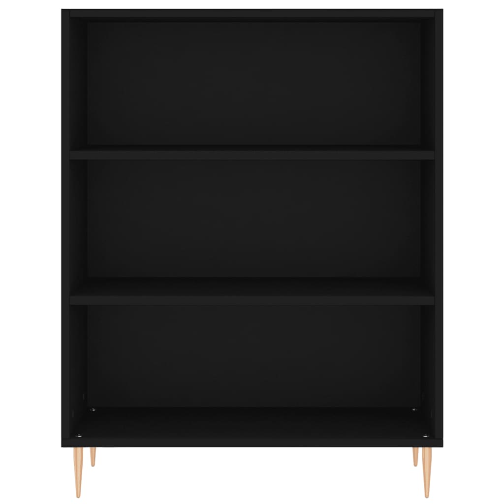 Bücherregal Schwarz 69,5x32,5x90 cm Holzwerkstoff