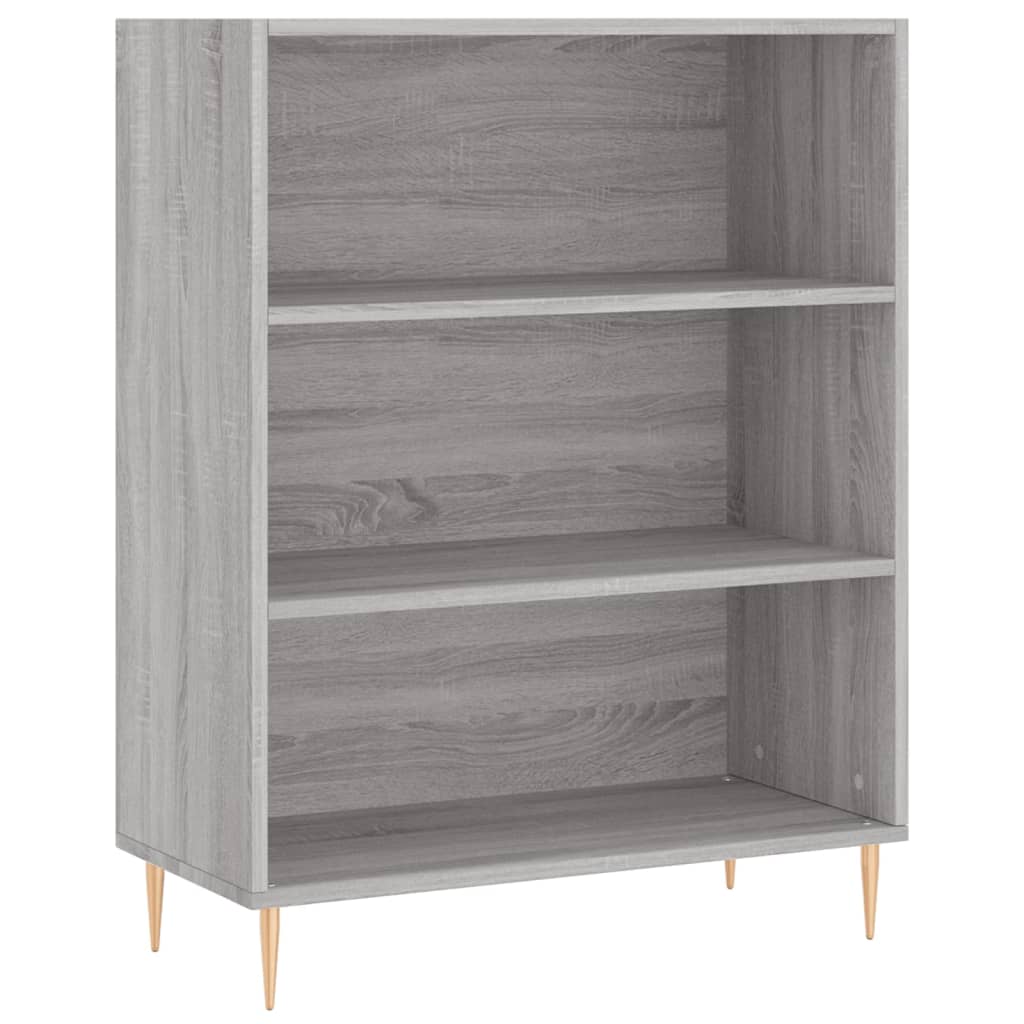 Bookshelf Grey Sonoma 69.5x32.5x90 cm Wood Material