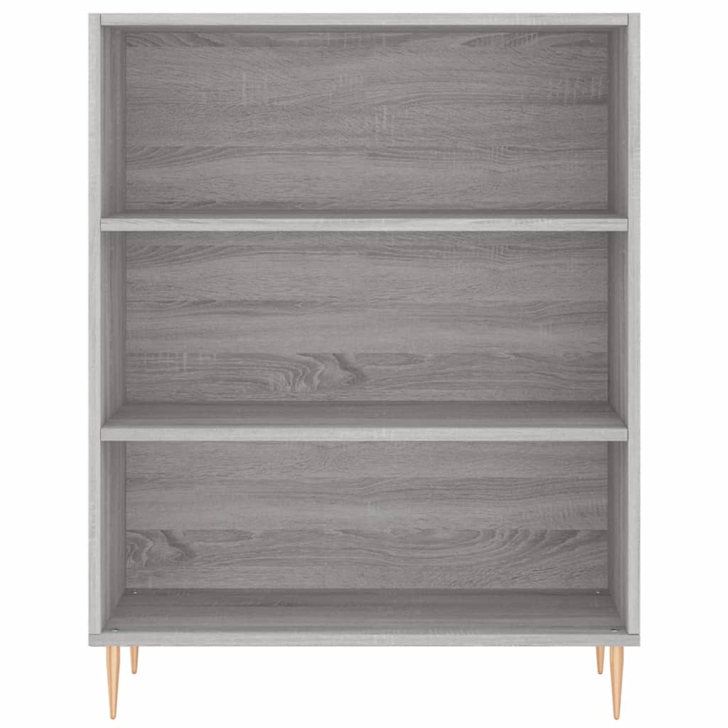 Bookshelf Grey Sonoma 69.5x32.5x90 cm Wood Material