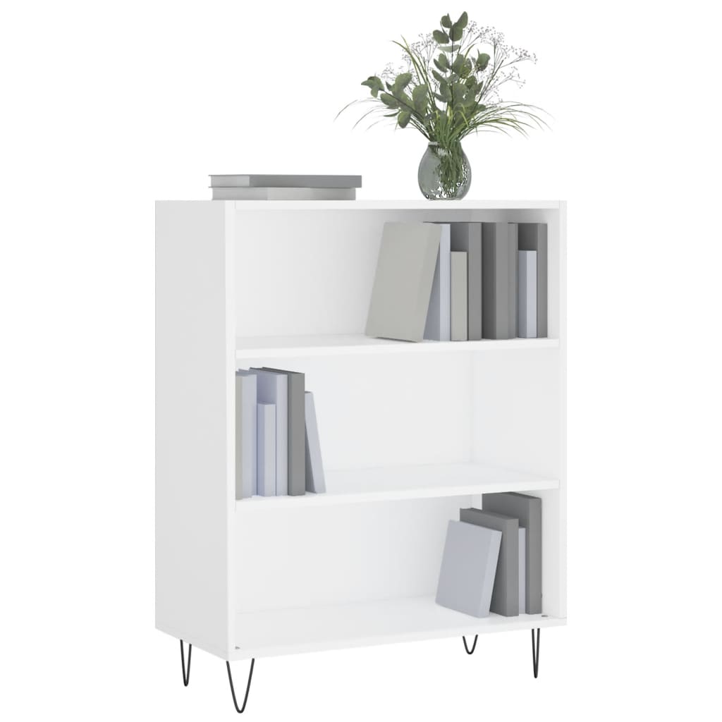 Bookshelf White 69.5x32.5x90 cm Wood Material