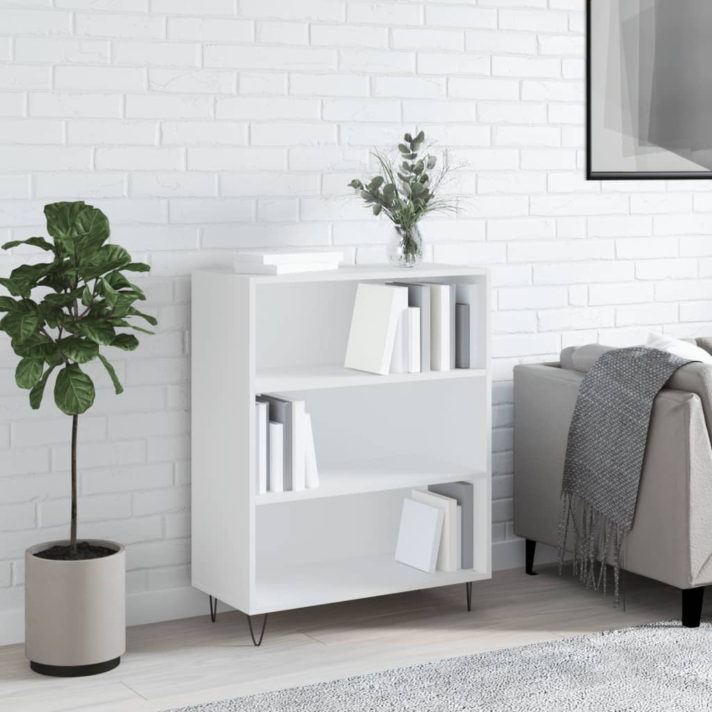 Bookshelf White 69.5x32.5x90 cm Wood Material