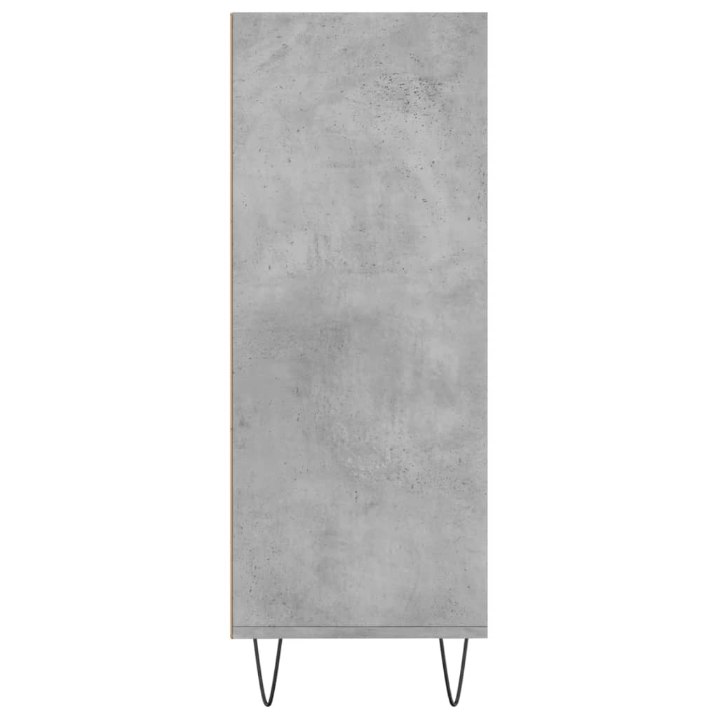 Bookshelf Concrete Grey 69.5x32.5x90 cm Wood Material