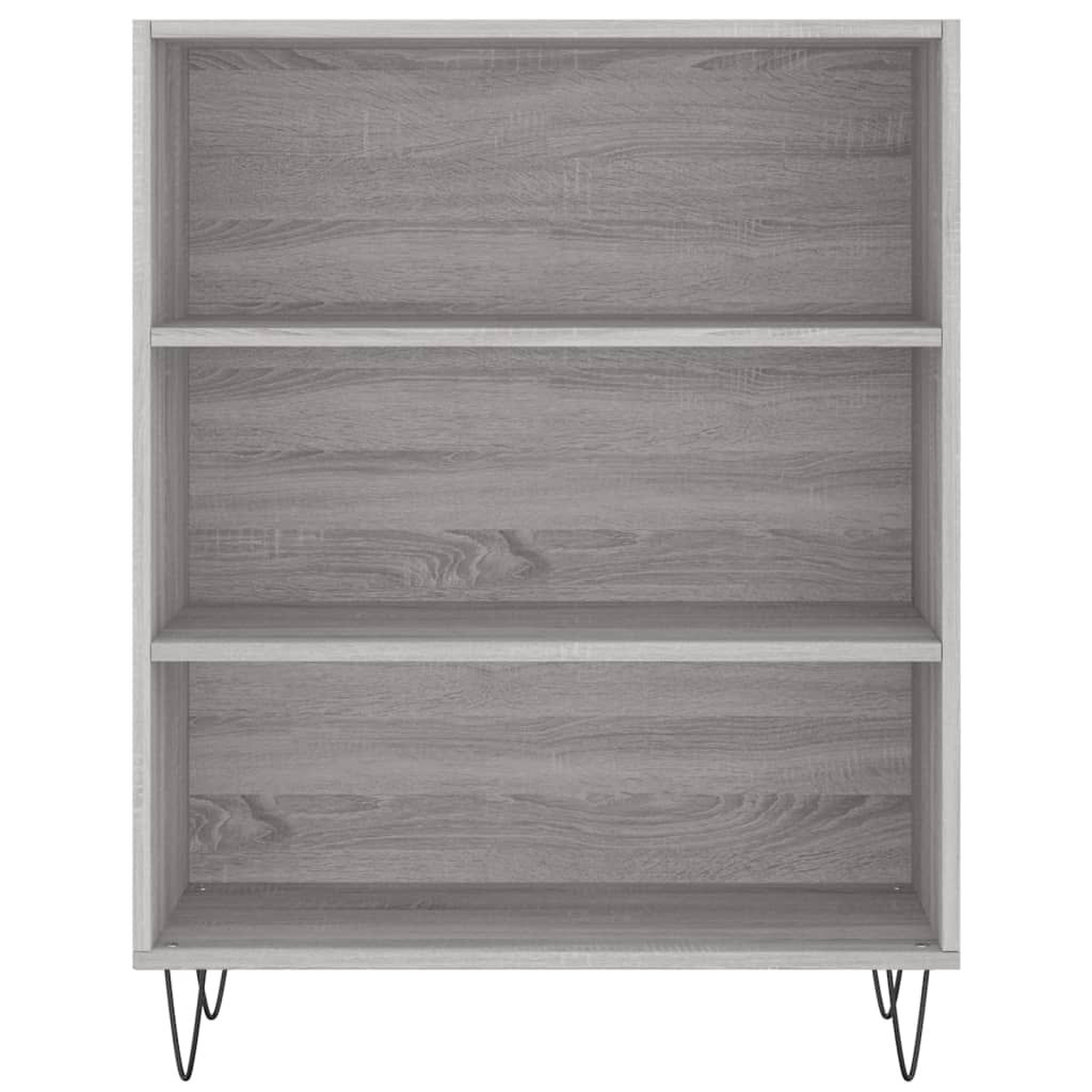 Bookshelf Gray Sonoma 69.5x32.5x90 cm Wood Material