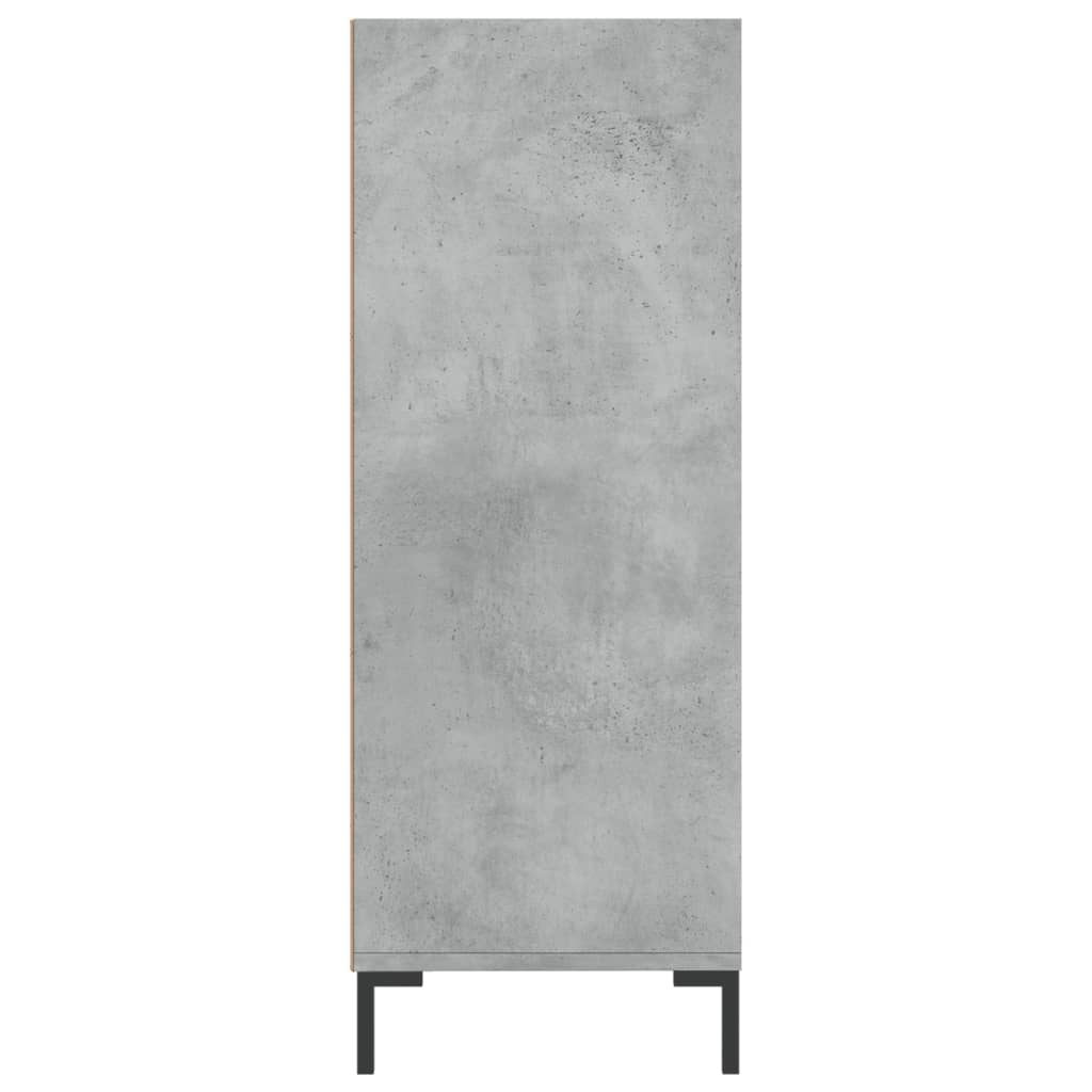 Bookshelf Concrete Grey 69.5x32.5x90 cm Wood Material