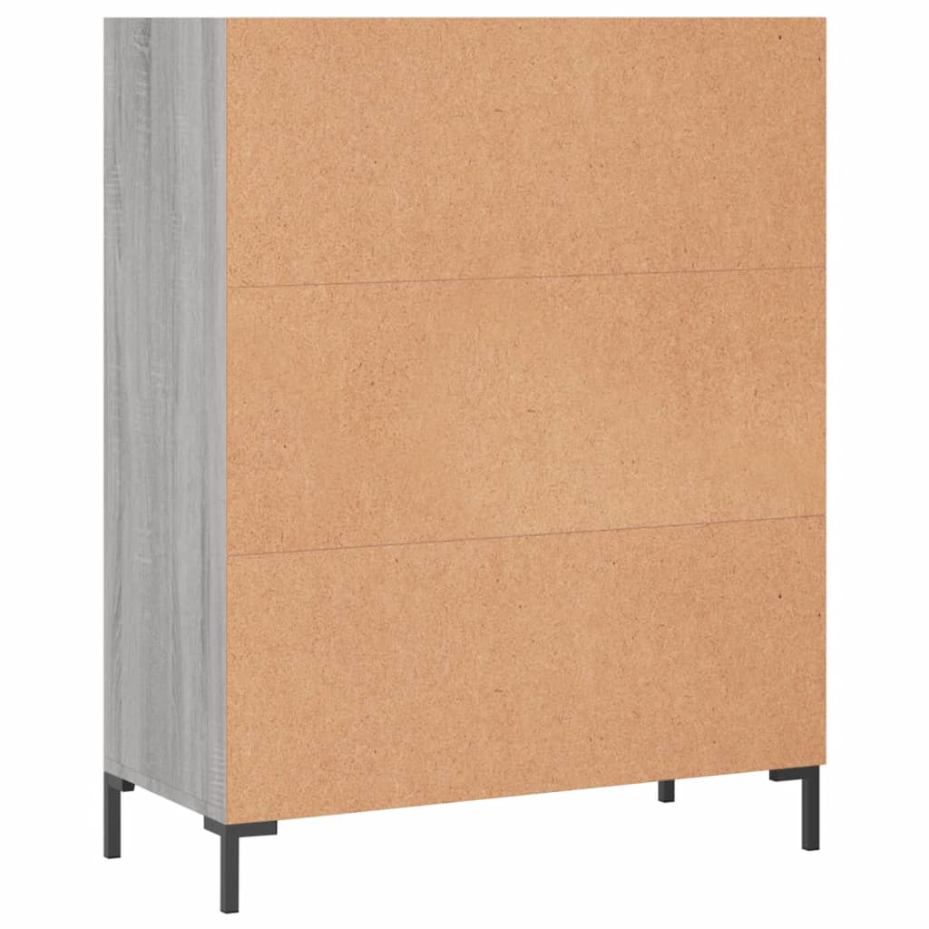 Bücherregal Grau Sonoma 69,5x32,5x90 cm Holzwerkstoff