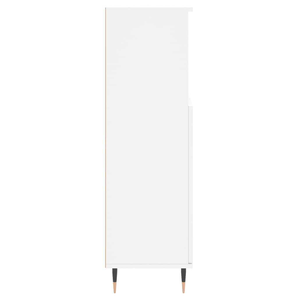 Bathroom Cabinet White 30x30x100 cm Wood Material