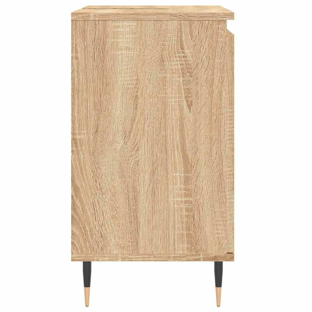 Bathroom Cabinet Sonoma Oak 58x33x60 cm Wood Material