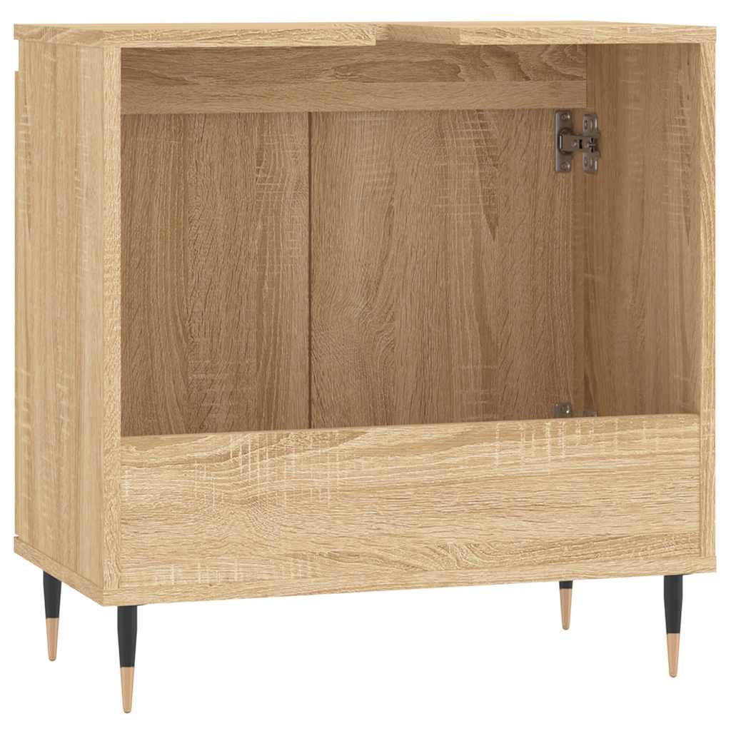 Bathroom Cabinet Sonoma Oak 58x33x60 cm Wood Material