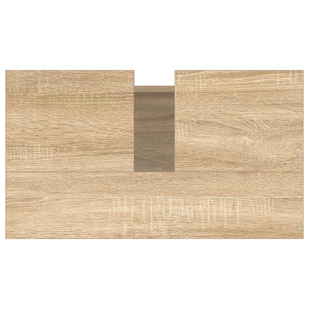 Badschrank Sonoma-Eiche 58x33x60 cm Holzwerkstoff