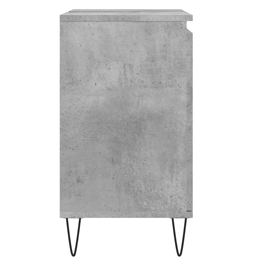 Bathroom cabinet concrete gray 58 x 33 x 60 cm made of wood