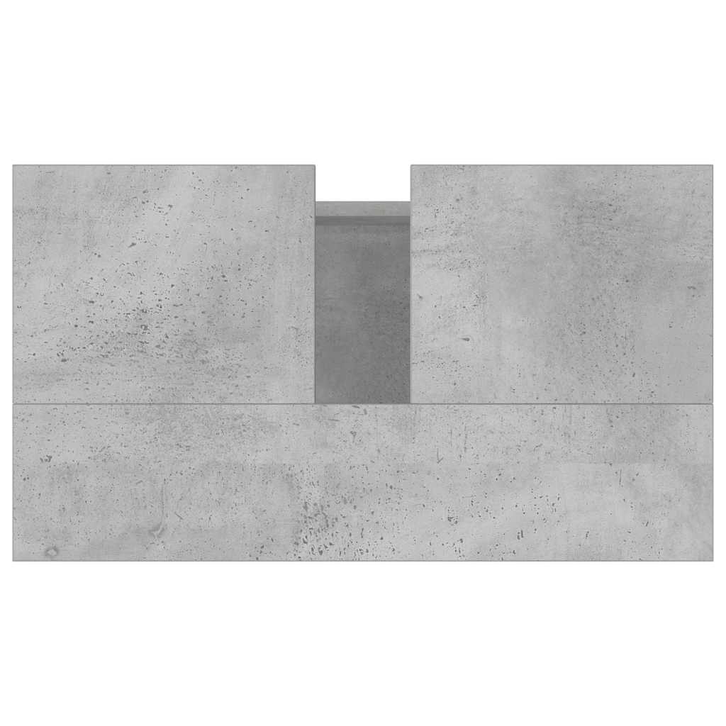 Bathroom cabinet concrete gray 58 x 33 x 60 cm made of wood